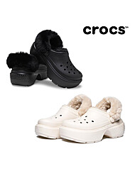 [크록스] 스톰프 라인드 클로그 슬리퍼 샌들 2종 택1