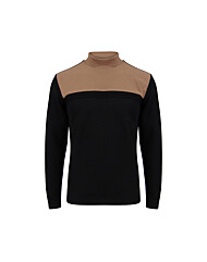 멀티컬러 소프트 웜 투톤 절개 하프터틀넥 NIT131A