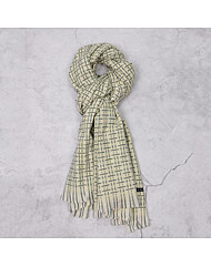 IKALOOK 빅 격자 패턴 머플러 AMU142A