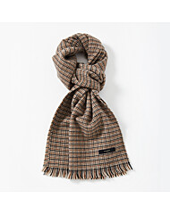 IKALOOK 클래식 테슬 울 체크 머플러 CMU101