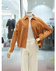 [BCBG] 루즈핏 코듀로이 셔츠 (B5D9B401)