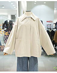 [BCBG] 루즈핏 하프기장 트렌치코트 (A6S2N730)