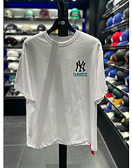 [25SS]뉴에라 MLB 뉴욕 양키스 포스터 티셔츠 화이트 14536477