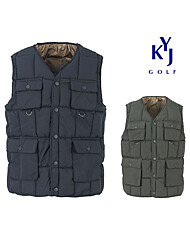 [김영주골프] 겨울 발열 안감 패딩 조끼 4포켓 클립 방한 남성 골프 베스트 KPWMVE86