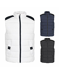 [김영주골프] 겨울 숄더라인 오리털 웰론 콤보 베스트 남성 패딩 조끼 DOWMVE68