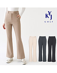 [김영주골프] 봄가을 뒷밴딩 부츠컷 슬랙스 여성 골프 바지 2기장 DPFLSL28