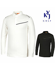 [김영주골프] 남성 겨울 터치기모 스판 스윙 골프 티셔츠 KNWMTS60