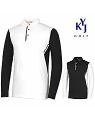 [김영주골프] 남성 겨울 터치기모 스판 트라이 골프 티셔츠 KNWMTS58