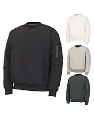 [김영주골프] 겨울 남성 포켓지퍼 방풍 패딩 맨투맨티셔츠 KMWMTS57