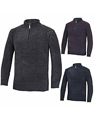 [김영주골프] 겨울 남성 기모 보카시 하프 집업 니트 KNWMNT12