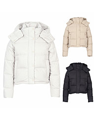 [김영주골프] 겨울 오리털 후드탈부착 큐트 크롭 여성 다운 숏 패딩점퍼 KOWLJP36