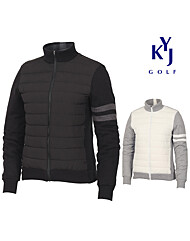 [김영주골프] 겨울 여성 방풍 니트 하이넥 패딩 점퍼 KMWLJP07