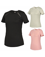 [김영주골프] 여름 브이컷팅 메쉬 라운드 여성 반팔티셔츠 KNMLTS12