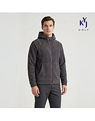 [김영주골프] 겨울 플리스 후드 자켓 양면 후리스 남성 집업 점퍼 KPWMJP92