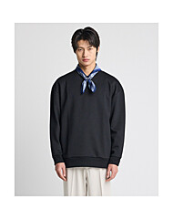 [STCO]테이핑 맨투맨 티셔츠_블랙 (오버핏)-SATSU10645A