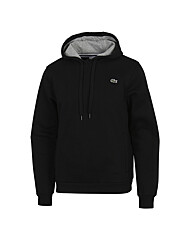 라코스테 레귤러핏 플리츠 기모 후드 SH2128 BLACK