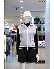 [벤제프] BR2MWTV815 WHITE 여성 전판 펀칭 풀집업 베스트