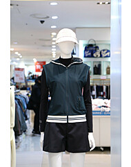 [벤제프] BR2MWTV815 DARK GREEN 여성 전판 펀칭 풀집업 베스트